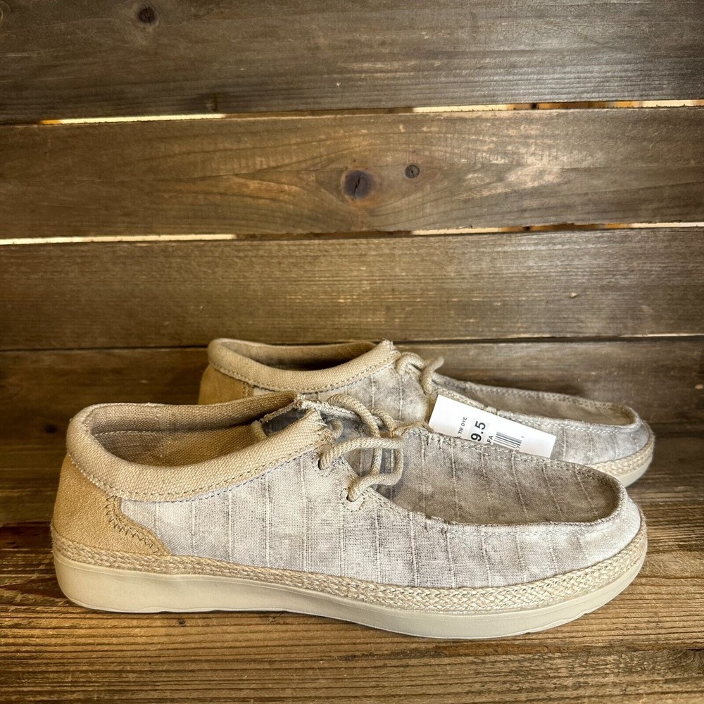 New NWT Womens Sanuk Shaka Lite SL Gray Tie Dye Comfort Shoes Size 9.5 M